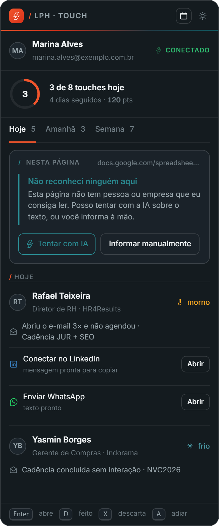 Tela: Erros da coleta